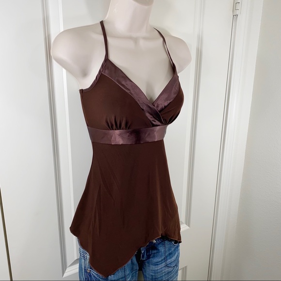 ❗️SOLD❗️Vintage 90s Y2K Low Cut Asymmetrical Top - Picture 10 of 16